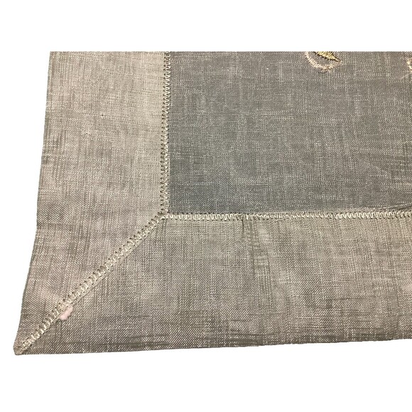 Sheer Light Green Table Runner & Matching Mat Floral Embroidered 3D Carnations - Picture 9 of 16